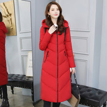 Load image into Gallery viewer, Women X-long Hooded Bakery Oversize Winter Down Coat Student Thick Warm Jacket Cotton Padded Wadded Parkas Big Pocket