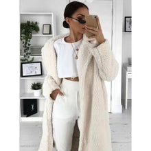 Load image into Gallery viewer, Autumn Winter Faux Fur Teddy Coat Women 2019 Casual Plus Size Long Jacket Female Thick Warm Black Outwear manteau fourrure femme