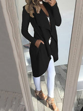 Load image into Gallery viewer, 2019 Womens Long Sleeve Trench Coat Ladies Cardigan Overcoat Jumper Plus Size XXL Autumn Winter Fashion Clothes