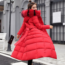 Load image into Gallery viewer, 2019 New Arrival Fashion Slim X-Long Women Winter Jacket Cotton Padded Warm Thicken Ladies Coat Long Coats Parka Womens Jackets