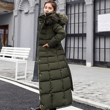 Load image into Gallery viewer, 2019 New Arrival Fashion Slim X-Long Women Winter Jacket Cotton Padded Warm Thicken Ladies Coat Long Coats Parka Womens Jackets