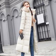 Load image into Gallery viewer, 2019 New Arrival Fashion Slim X-Long Women Winter Jacket Cotton Padded Warm Thicken Ladies Coat Long Coats Parka Womens Jackets