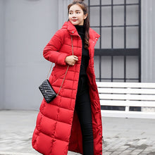 Load image into Gallery viewer, 2019 New Arrival Fashion Slim X-Long Women Winter Jacket Cotton Padded Warm Thicken Ladies Coat Long Coats Parka Womens Jackets