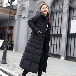 2019 New Arrival Fashion Slim X-Long Women Winter Jacket Cotton Padded Warm Thicken Ladies Coat Long Coats Parka Womens Jackets