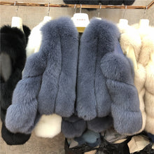 Load image into Gallery viewer, ZDFURS* new arrival women winter thick fur coat real fox fur vest high quality fox waistcoat fur gilet