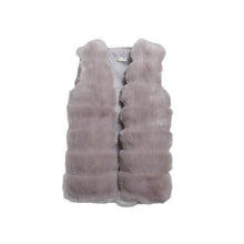 Load image into Gallery viewer, High Quality Women&#39;s Sleeveless Vest Coat Luxury Faux Fur Vest Warm Women Coat Vests Winter Fashion Furs Women&#39;s Coats Jacket