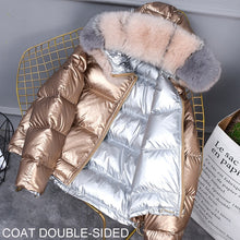 Load image into Gallery viewer, Women Winter Down Jacket Coats Hooded Real Fur Female Duck Down Coat Natural Fur Fox Puffer Coat Ladies Warm Thick Woman Clothes