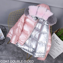 Load image into Gallery viewer, Women Winter Down Jacket Coats Hooded Real Fur Female Duck Down Coat Natural Fur Fox Puffer Coat Ladies Warm Thick Woman Clothes