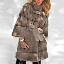 Load image into Gallery viewer, Fleece Faux Fur Jacket Coat Winter Women Overcoat 2019 Warm Fluffy Plush Plus Size Teddy Coats Elegant Streetwear Outwear 4XL