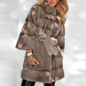 Fleece Faux Fur Jacket Coat Winter Women Overcoat 2019 Warm Fluffy Plush Plus Size Teddy Coats Elegant Streetwear Outwear 4XL