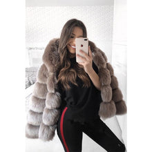 Load image into Gallery viewer, Mazefeng Womens Hoodie Fluffy Fur Coat Fleece Long Sleeve Winter Outdoor Parka Jacket Top  Womens Thickness Coats Windbreaker