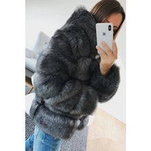 Load image into Gallery viewer, Mazefeng Womens Hoodie Fluffy Fur Coat Fleece Long Sleeve Winter Outdoor Parka Jacket Top  Womens Thickness Coats Windbreaker