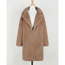 Load image into Gallery viewer, Fashion Long Faux Fur Coat Women Autumn Winter Warm Soft Teddy Coat Outwear Casual Fur Jacket Female Pocket Overcoat