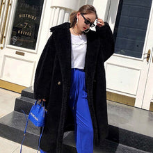 Load image into Gallery viewer, Faux Fur Coat Women 2019 Casual Furry Plus Size Thick Warm Jacket Long Faux Fur Teddy Coat Winter Coat Women casaco feminino