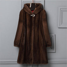 Load image into Gallery viewer, 2020 Large Size 8XL=56 9XL=58 Faux Fur Coat Women Winter Thick Warm Overcoat Imitation Fur Hooded Mink Coat Hooded Jackets v1195