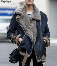 Load image into Gallery viewer, New long-sleeved deerskin wool imitation sheepskin coat fur coat of large size in autumn and winter