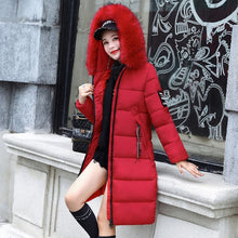 Load image into Gallery viewer, Winter jacket women 2019 new female parka coat feminina long down jacket plus size long hooded duck down coat jacket Women