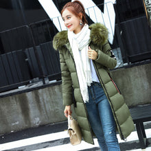 Load image into Gallery viewer, Winter jacket women 2019 new female parka coat feminina long down jacket plus size long hooded duck down coat jacket Women