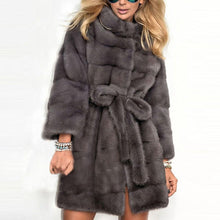 Load image into Gallery viewer, Fleece Faux Fur Jacket Coat Winter Women Overcoat 2019 Warm Fluffy Plush Plus Size Teddy Coats Elegant Streetwear Outwear 4XL