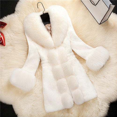 New Plus Size Women Clothes S-6XL Winter Coat Office Lady Faux Fur Coat Elegant Female Outwear Slim Teddy Jacket Women Warm Coat