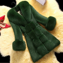 Load image into Gallery viewer, New Plus Size Women Clothes S-6XL Winter Coat Office Lady Faux Fur Coat Elegant Female Outwear Slim Teddy Jacket Women Warm Coat
