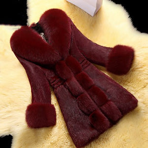 New Plus Size Women Clothes S-6XL Winter Coat Office Lady Faux Fur Coat Elegant Female Outwear Slim Teddy Jacket Women Warm Coat