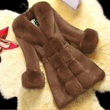 Load image into Gallery viewer, New Plus Size Women Clothes S-6XL Winter Coat Office Lady Faux Fur Coat Elegant Female Outwear Slim Teddy Jacket Women Warm Coat
