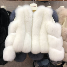 Load image into Gallery viewer, ZDFURS* new arrival women winter thick fur coat real fox fur vest high quality fox waistcoat fur gilet