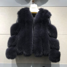 Load image into Gallery viewer, ZDFURS* new arrival women winter thick fur coat real fox fur vest high quality fox waistcoat fur gilet
