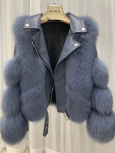 Load image into Gallery viewer, ZDFURS* new arrival women winter thick fur coat real fox fur vest high quality fox waistcoat fur gilet