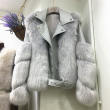 Load image into Gallery viewer, ZDFURS* new arrival women winter thick fur coat real fox fur vest high quality fox waistcoat fur gilet