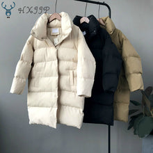 Load image into Gallery viewer, HXJJP Thick  Jacket Women Winter 2019 Outerwear Coats Female Long Casual Warm  Oversize puffer jacket Parka branded
