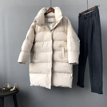 Load image into Gallery viewer, HXJJP Thick  Jacket Women Winter 2019 Outerwear Coats Female Long Casual Warm  Oversize puffer jacket Parka branded