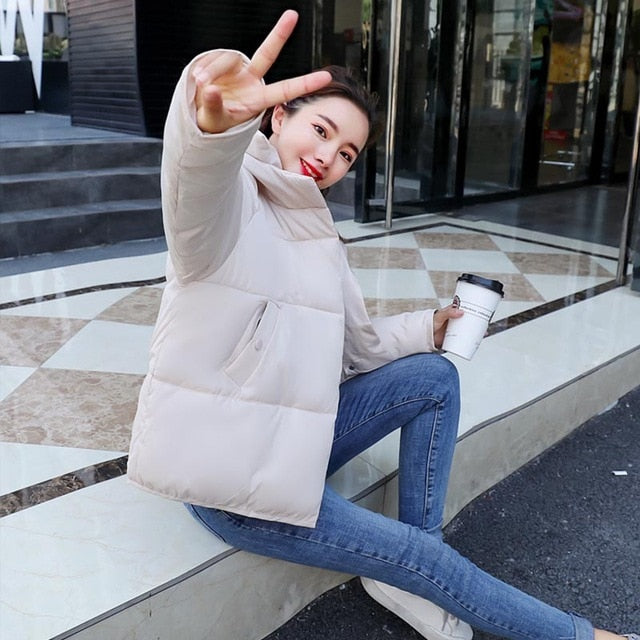 NEEDBO Women Down Jacket Hooded Down Coat White for Women Slim Down Jackets ultra Light Down Coat Winter Oversize Parka Doudoune