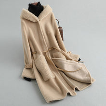 Load image into Gallery viewer, AYUNSUE Real Fur Coat Women Sheep Shearing Winter Coat Women Korean Long Wool Jacket Women Clothes 2019 KQN59455 YY1587