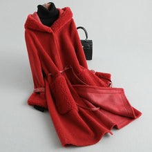 Load image into Gallery viewer, AYUNSUE Real Fur Coat Women Sheep Shearing Winter Coat Women Korean Long Wool Jacket Women Clothes 2019 KQN59455 YY1587