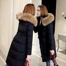 Load image into Gallery viewer, Female Down jacket Winter Down Jacket Women Hat Down jacket In Winter Ultra Light Duck Down Warm  Outwear Hooded Long Sleeve