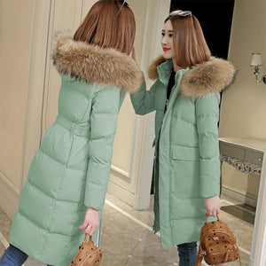 Female Down jacket Winter Down Jacket Women Hat Down jacket In Winter Ultra Light Duck Down Warm  Outwear Hooded Long Sleeve