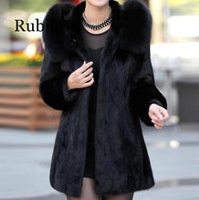 Load image into Gallery viewer, Top 2019 Top Women&#39;s Winter Mink Fur Faux Fur Coat Long Plus Size  Femme Jackets  Artificial Fur Fake Fur Outwear
