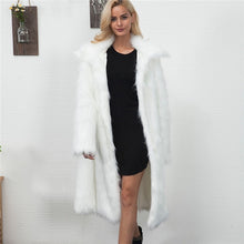 Load image into Gallery viewer, Winter Womens 2019 Plus Size Faux Fur Coat Long Slim Thicken Warm Hairy Jacket Trendy Warm Outerwear Fur Coat Trenchcoat
