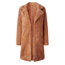 Load image into Gallery viewer, 3XL Plus Size Fashion Faux Fur Coat Women Winter Long Coat 2019 Autumn Warm Soft Zipper Teddy Jacket Female Overcoat Outwear