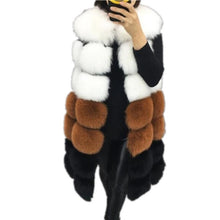 Load image into Gallery viewer, Lisa Colly New Fashion winter women&#39;s fur vest coat Warm long vests fur vests Women faux fur vest coat outerwear jacket