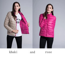 Load image into Gallery viewer, NewBang Brand Down Jacket Women Ultra Light Down Jacket Women Feather Double Side Windbreaker Reversible Lightweight Coat Parks