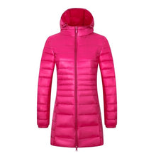 Load image into Gallery viewer, NewBang Brand 6XL 7XL 8XL Plus Size Down Coat Female Long Winter Ultra Light Down Jacket Women Hooded Feather Jacket Warm Coat