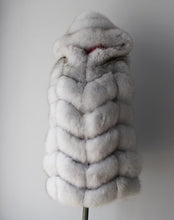 Load image into Gallery viewer, Linhaoshengyue 2017   70cm Real fox fur coat  women Vest winter warm  fashion vest freeshipping