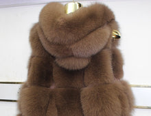 Load image into Gallery viewer, Linhaoshengyue 2017   70cm Real fox fur coat  women Vest winter warm  fashion vest freeshipping