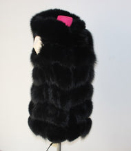 Load image into Gallery viewer, Linhaoshengyue 2017   70cm Real fox fur coat  women Vest winter warm  fashion vest freeshipping