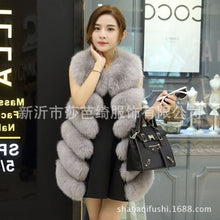 Load image into Gallery viewer, Fashion faux fur vest coat Women Casual street wear Fox Fur Jacket Waistcoat 2019 Plus size 3XL Sleeveless teddy coat feamle