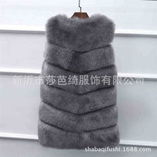 Load image into Gallery viewer, Fashion faux fur vest coat Women Casual street wear Fox Fur Jacket Waistcoat 2019 Plus size 3XL Sleeveless teddy coat feamle