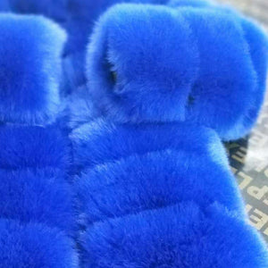 ZADORIN 2019 New Winter Coat Women Faux Fox Fur Coat Plus Size Women Stand Collar Long Sleeve Faux Fur Jacket Fur gilet fourrure